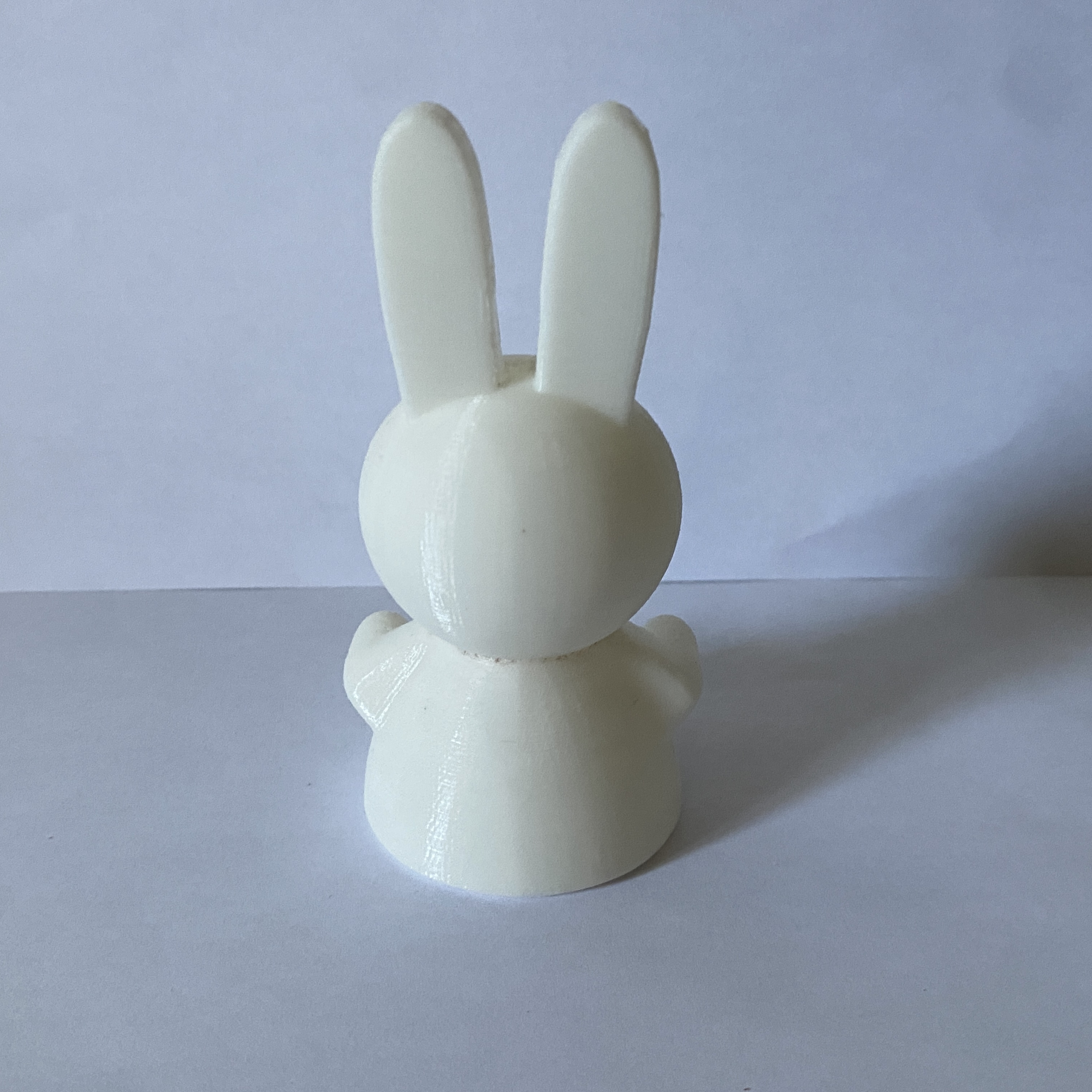 The back view of my 3D printed Miffy model.